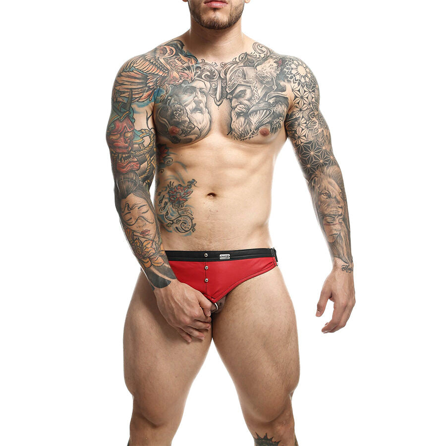 Jockstrap Dngeon anello per il pene rosso taglia unica di MOB