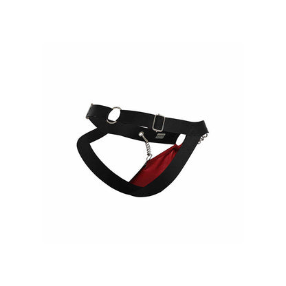 Jockstrap Dngeon rosso con catene taglia unica di MOB, immagine 8
