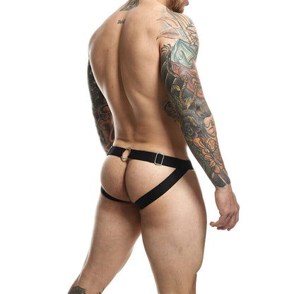 Jockstrap Dngeon giallo con catene taglia unica di MOB, immagine 4