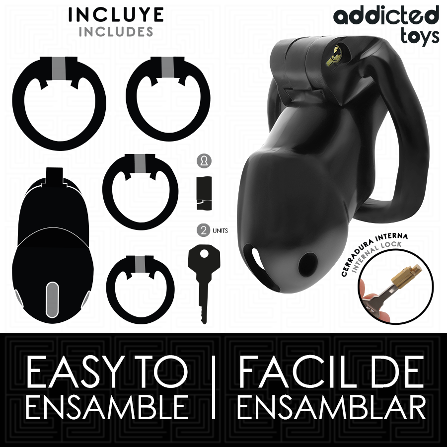 Gabbia per pene Mindnight Cell taglia M di Addicted Toys Locked, immagine 4