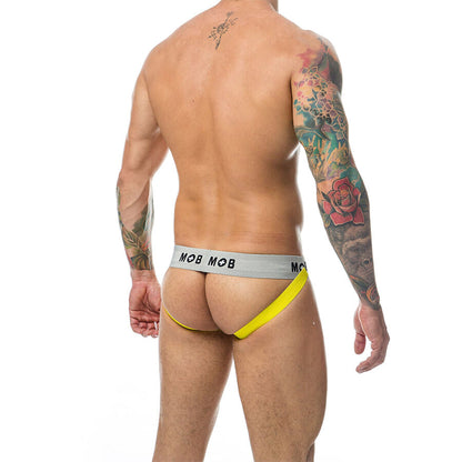 Jock classico a righe giallo taglia XL di MOB, immagine 5