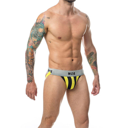 Jock Classic stripe giallo taglia XXL di MOB, immagine 3