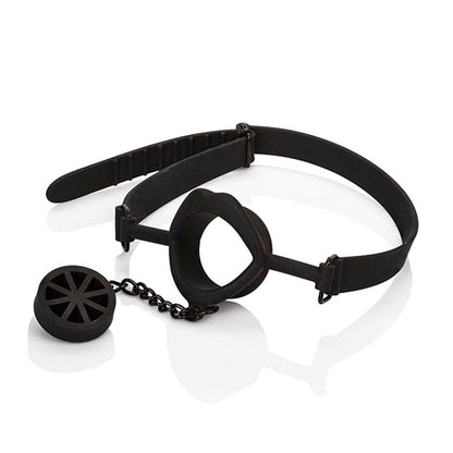 Accessorio bondage scandal Baffo con tappo in silicone nero di Calexotics