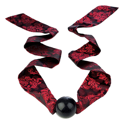 Bavaglio scandal ball con fiocco Nero/rosso di Calexotics