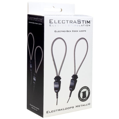 Anelli per pene in metallo Electraloops E-stim regolabili di Electrastim, immagine 2