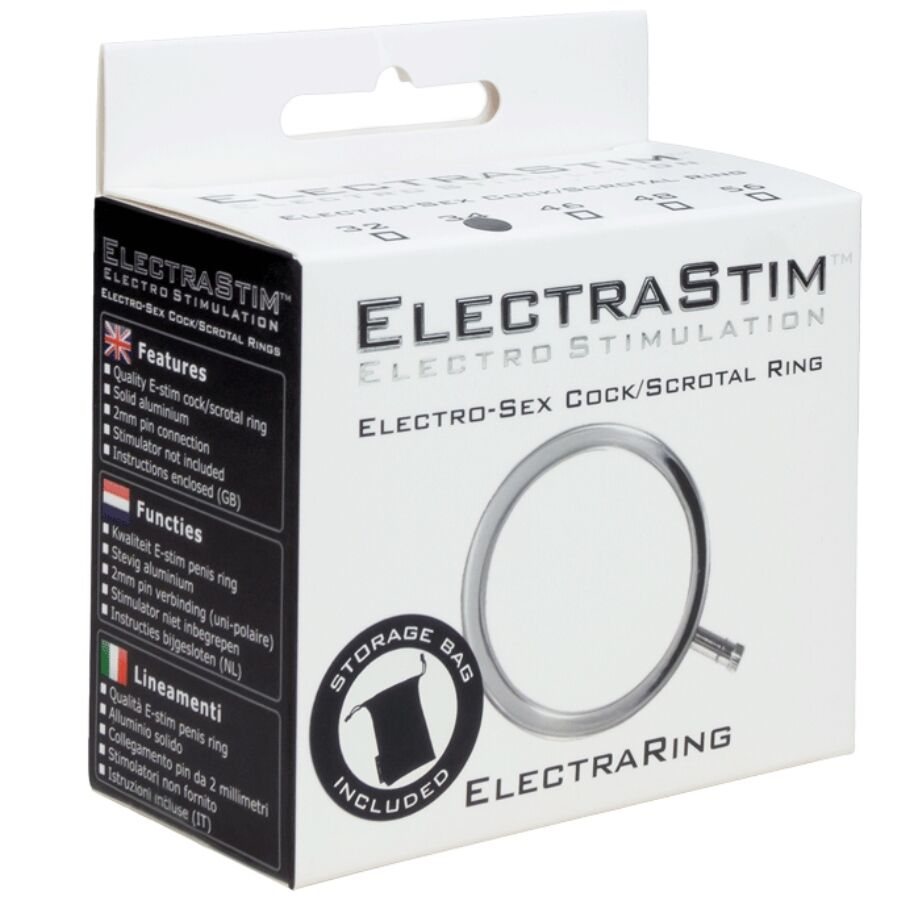 Anello per pene in metallo Electrarings 34 mm di Electrastim, immagine 3