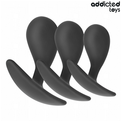 Set di 3 tappi anali modello 3 di Addicted Toys, immagine 2