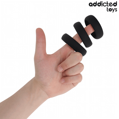 Set di anelli Piatti in silicone di Addicted Toys, immagine 2