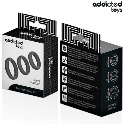 Set di anelli Piatti in silicone di Addicted Toys, immagine 6
