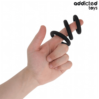 Set di anelli in silicone modello 1 di Addicted Toys, immagine 2
