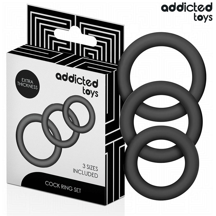 Set di anelli in silicone modello 1 di Addicted Toys