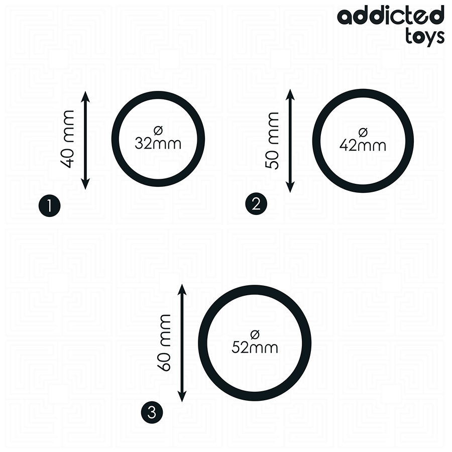 Set di anelli in silicone modello 2 di Addicted Toys, immagine 4