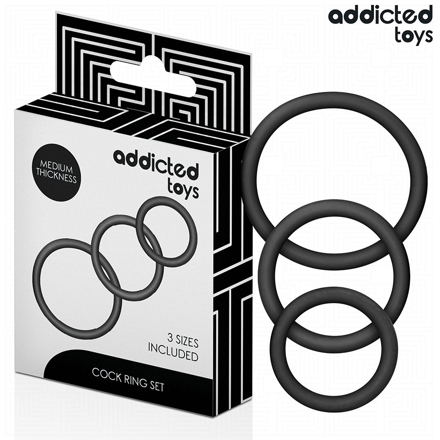 Set di anelli in silicone modello 2 di Addicted Toys