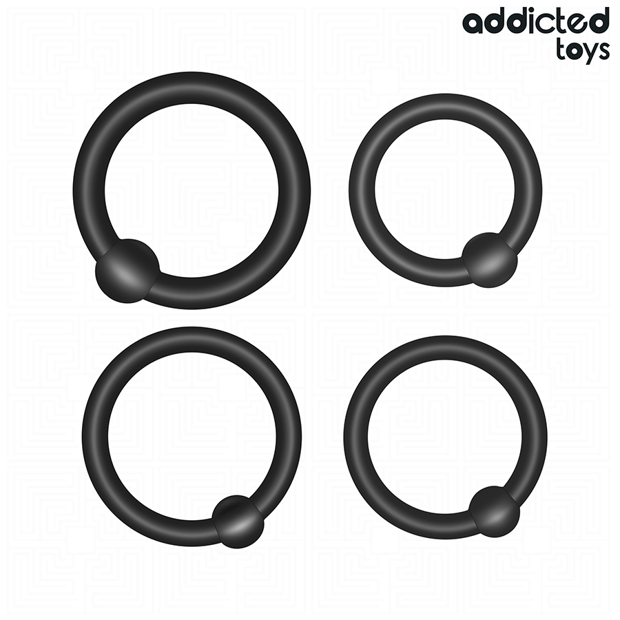 Set di anelli in silicone a pressione di Addicted Toys, immagine 5