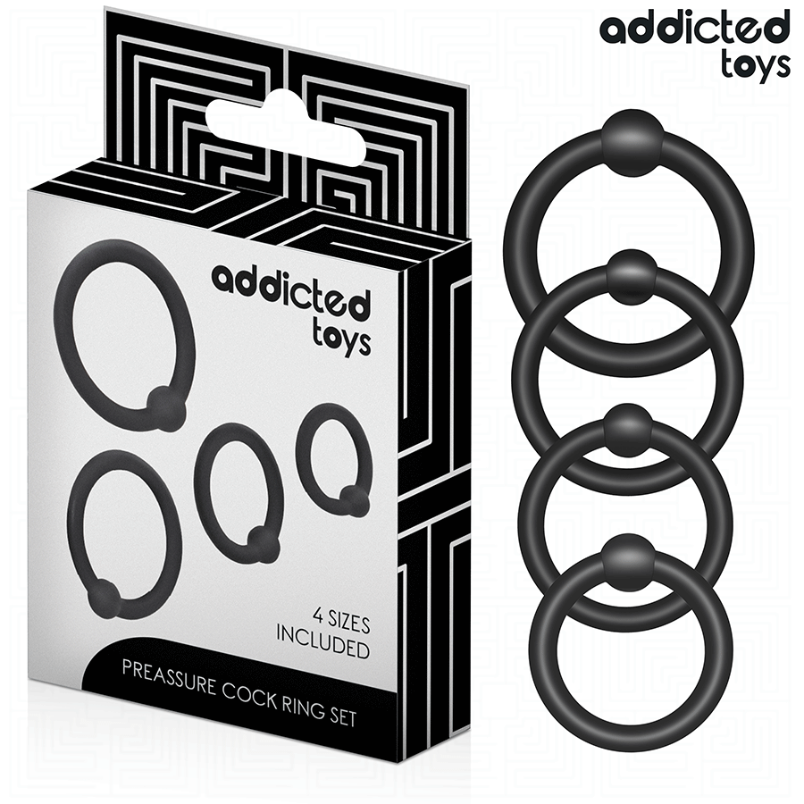Set di anelli in silicone a pressione di Addicted Toys