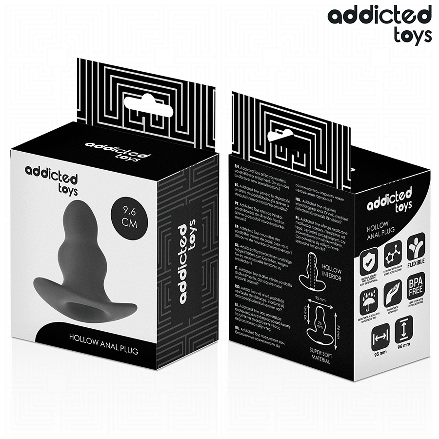 Tappo anale cavo taglia M 9,6 cm di Addicted Toys, immagine 7