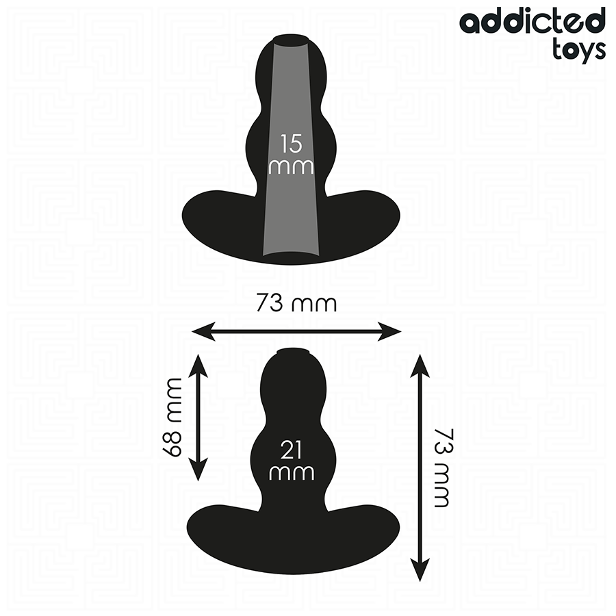 Tappo anale cavo taglia S 7,3 cm di Addicted Toys, immagine 4