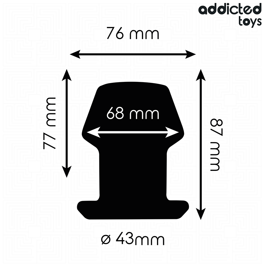Plug Extreme hollow anal taglia M 8,7 cm di Addicted Toys, immagine 4