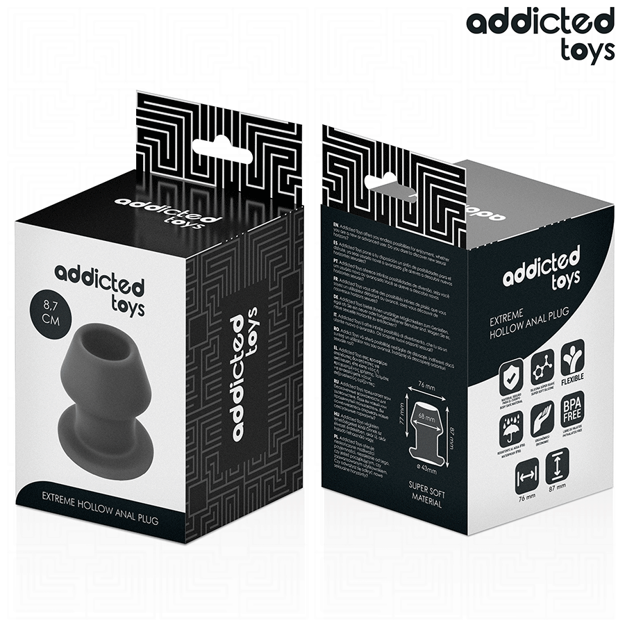 Plug Extreme hollow anal taglia M 8,7 cm di Addicted Toys, immagine 7