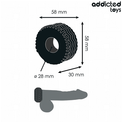Anello per il pene extra spesso di Addicted Toys, immagine 4