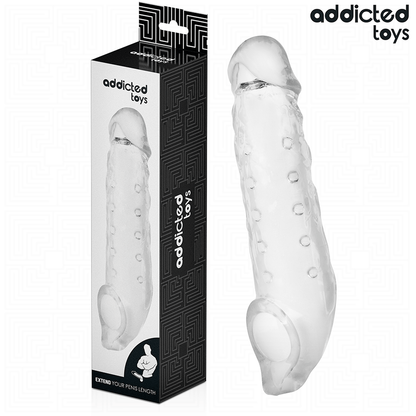 Estensione pene trasparente taglia S 23 cm di Addicted Toys