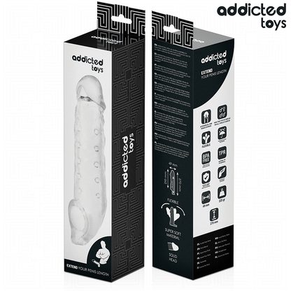 Estensione pene trasparente taglia S 23 cm di Addicted Toys, immagine 7