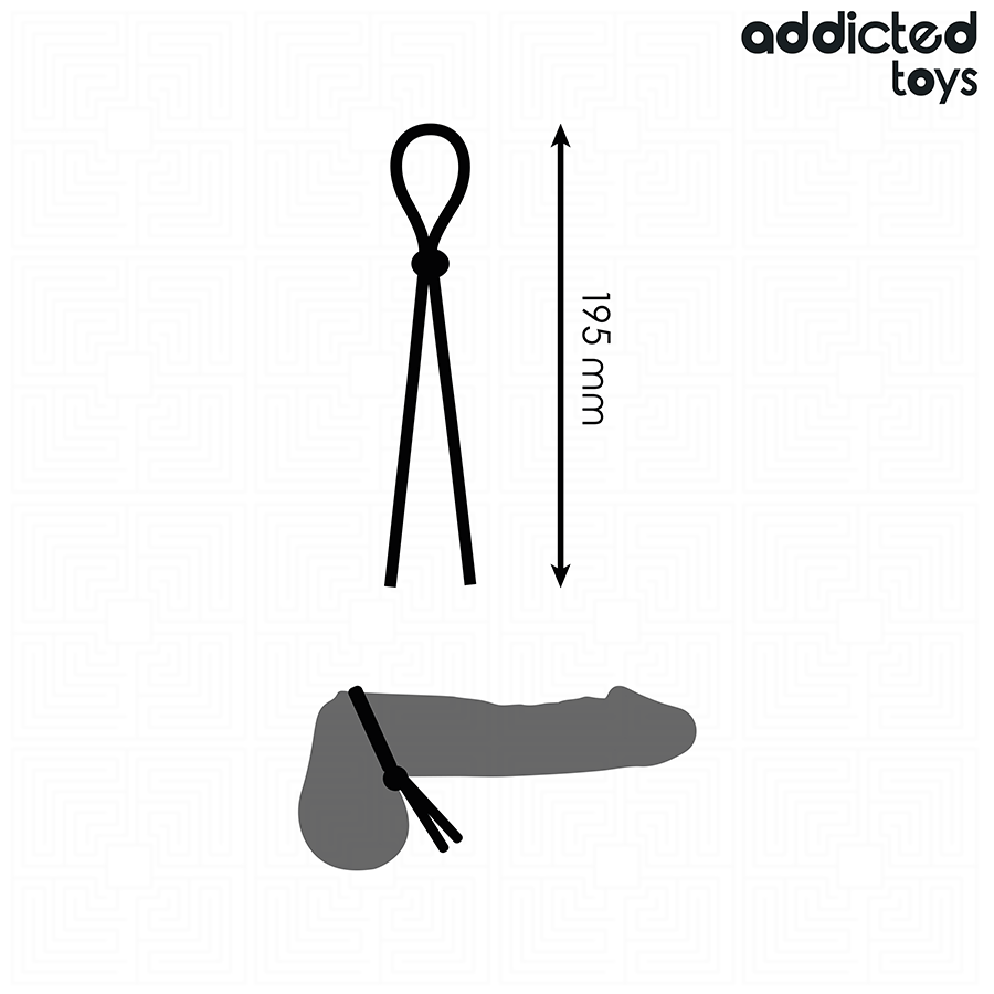 Corda in silicone per pene a singolo anello di Addicted Toys, immagine 4