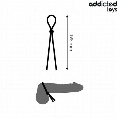 Corda in silicone per pene a singolo anello di Addicted Toys, immagine 4