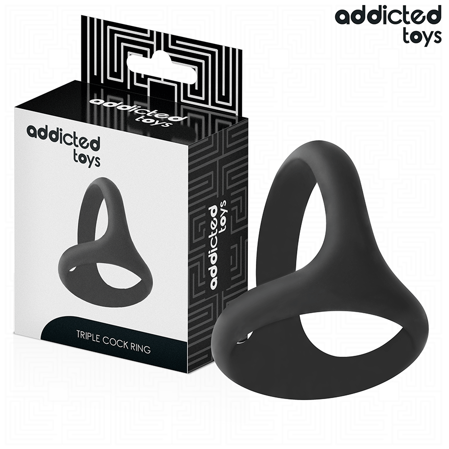 Anello per pene triplo spesso di Addicted Toys