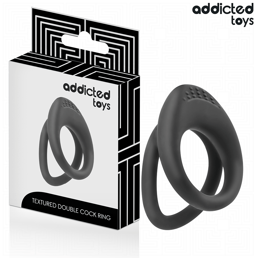 Anello per pene a doppia texture di Addicted Toys