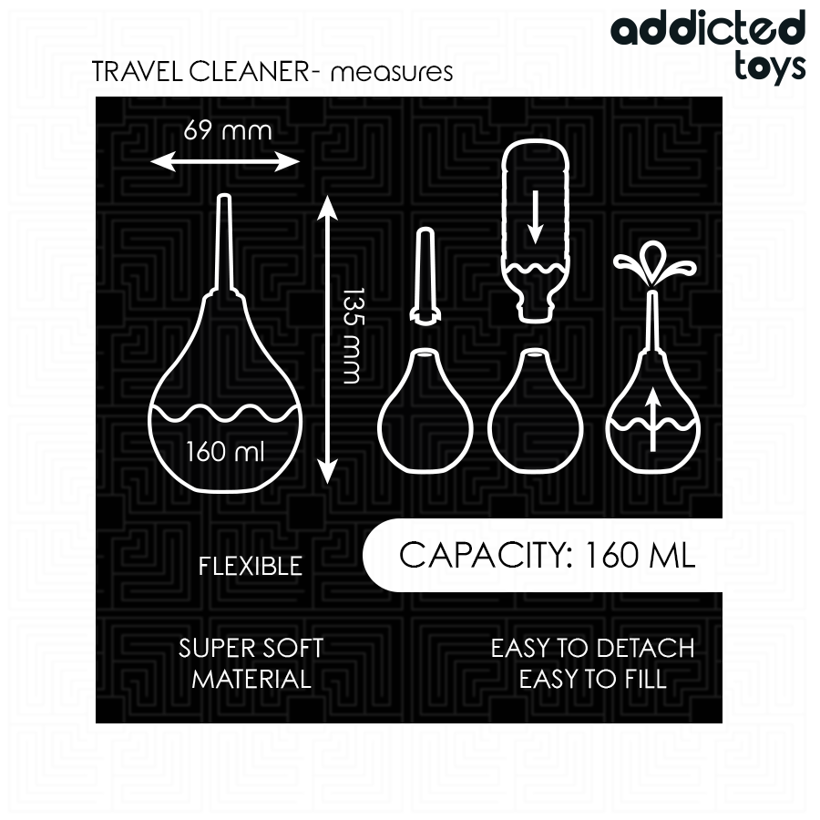 Detergente anale da viaggio taglia M 160 ml di Addicted Toys, immagine 5