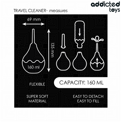 Detergente anale da viaggio taglia M 160 ml di Addicted Toys, immagine 5