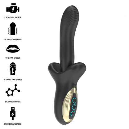 Vibratore potente con effetto spinta e morso di Ibiza, immagine 2