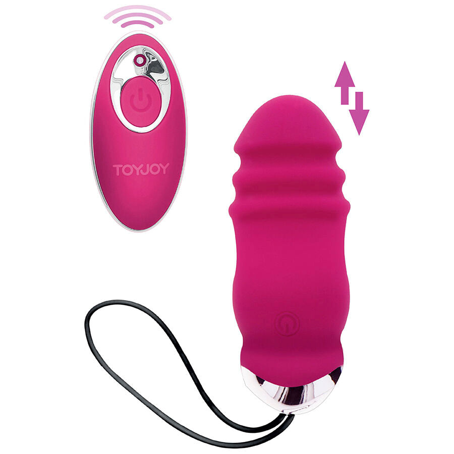 Vibratore fucsia Happiness Sunn side up and down con telecomando di Toyjoy
