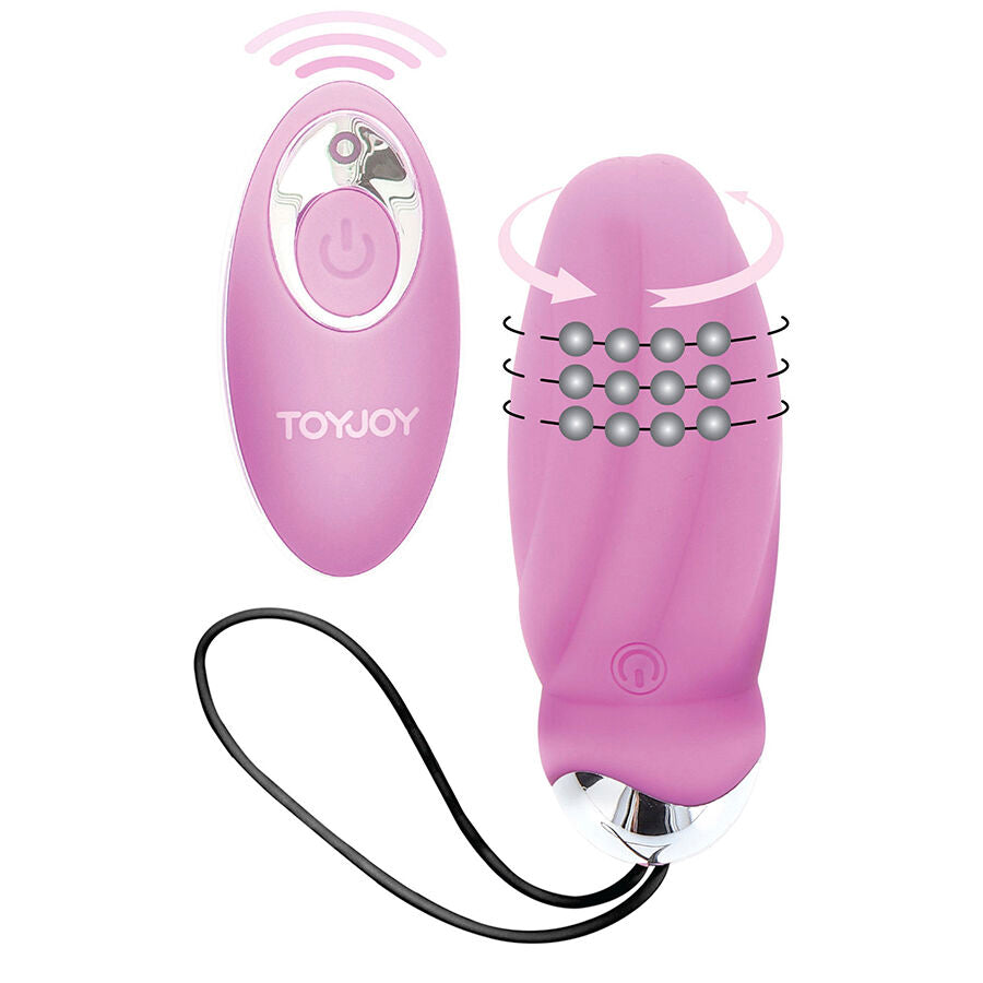 Vibratore rosa con telecomando per la felicità che mi fai Crepuscolare di Toyjoy