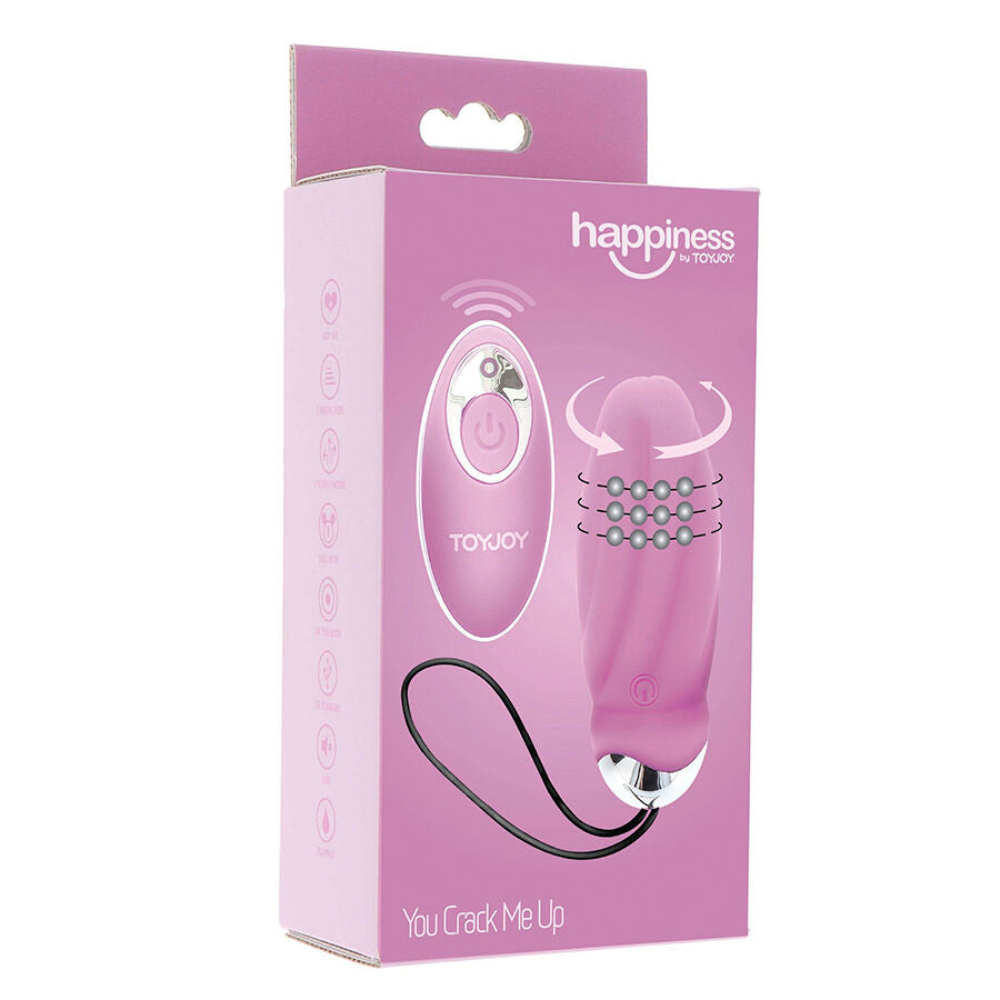 Vibratore rosa con telecomando per la felicità che mi fai Crepuscolare di Toyjoy, immagine 7