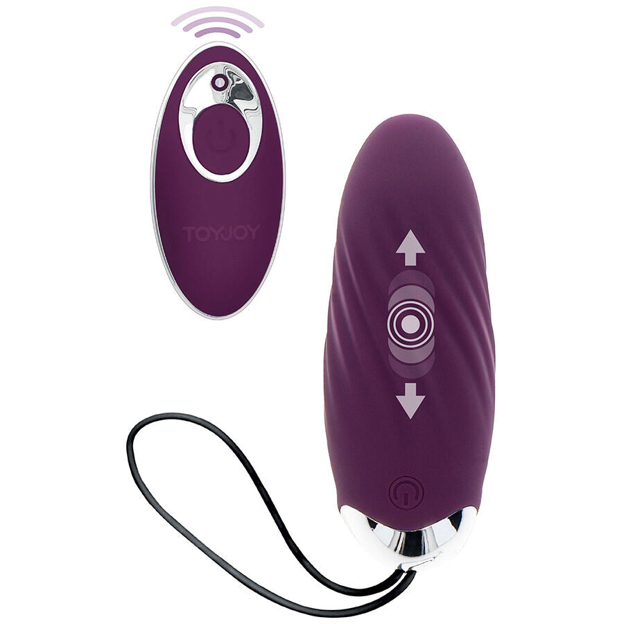 Eggstavagant Felicità Knock Knock vibratore telecomando viola di Toyjoy