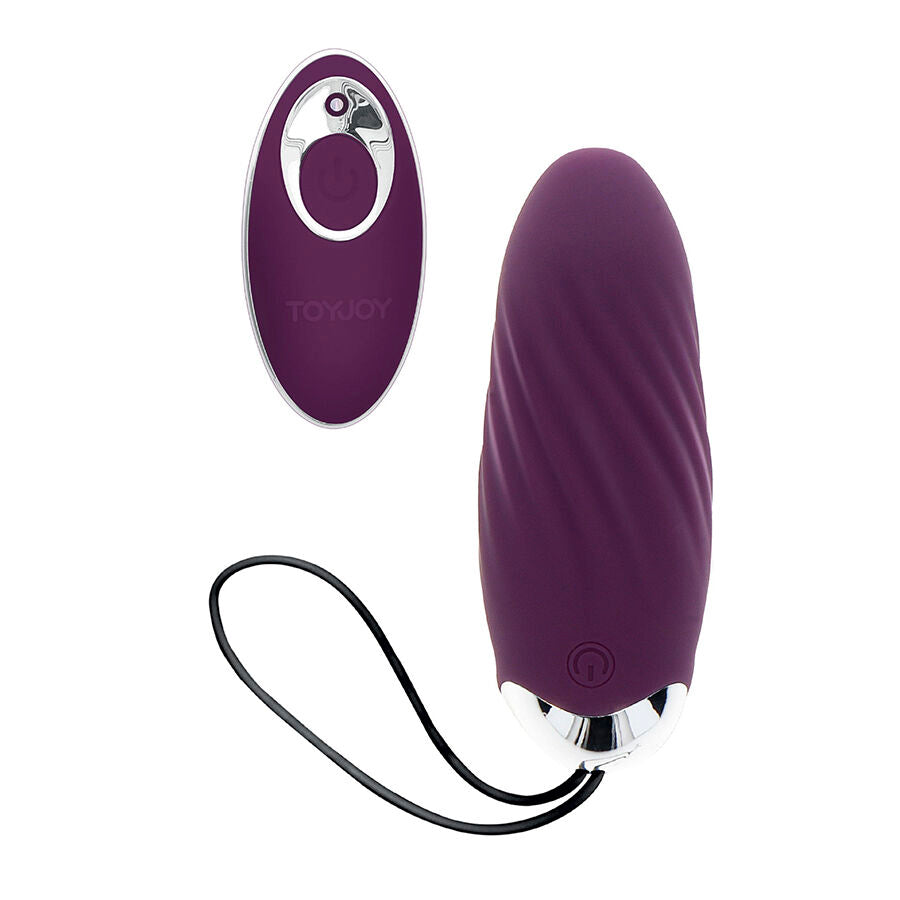Eggstavagant Felicità Knock Knock vibratore telecomando viola di Toyjoy, immagine 5