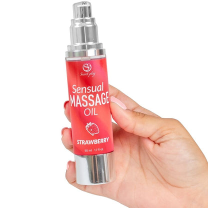 Olio per massaggi alla fragola di Secretplay, immagine 2