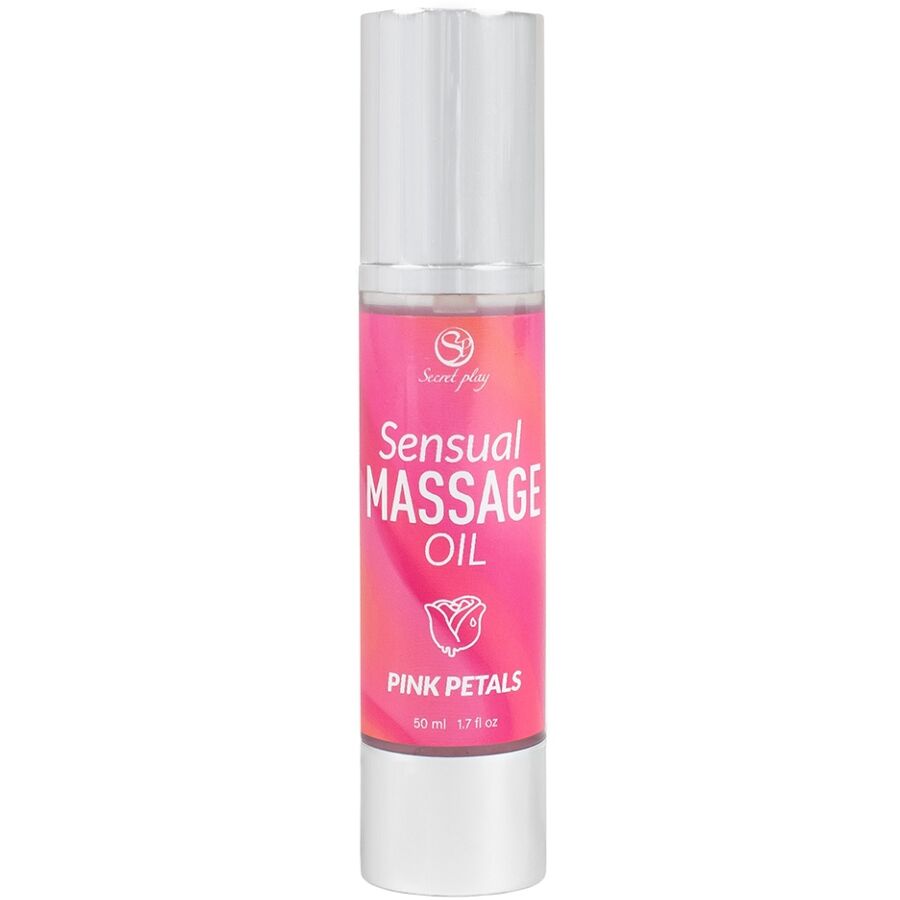 Olio per massaggi ai petali rosa di Secretplay