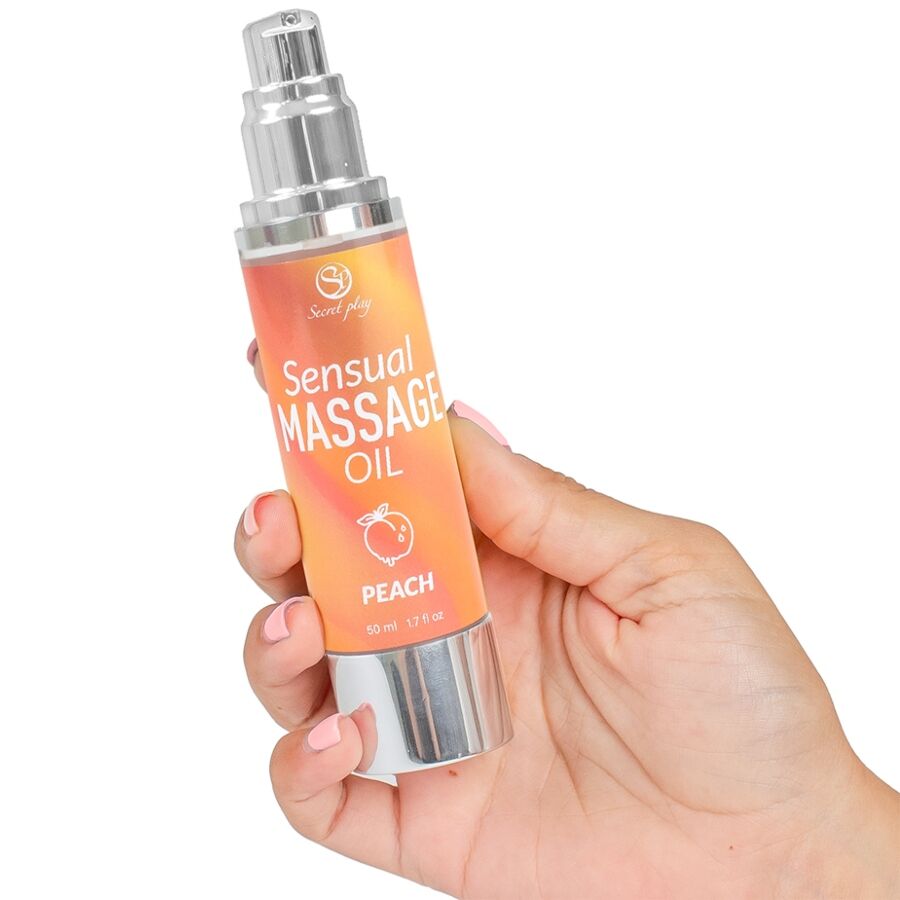 Olio per massaggi alla pesca di Secretplay, immagine 2