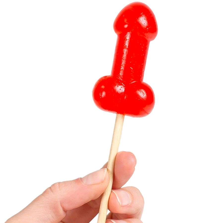 Lecca-lecca a forma di pene di caramella alla ciliegia con effetto calore piccante di Secretplay, immagine 2