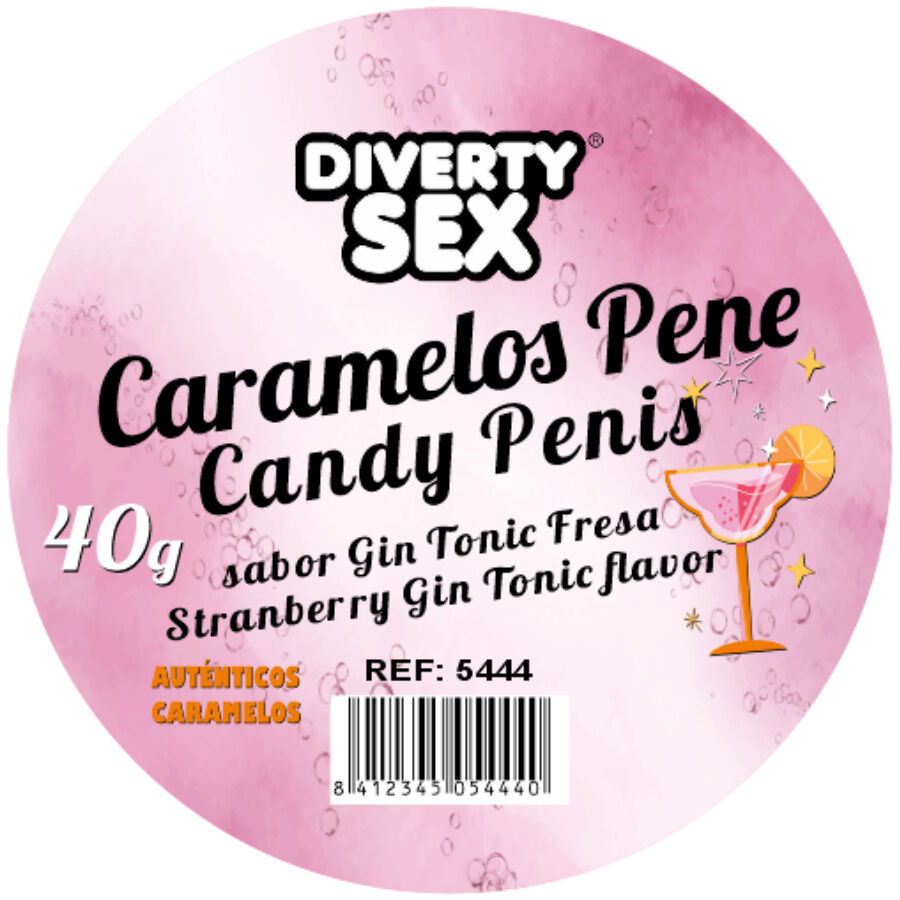 Caramelle a forma di pene al gusto di gin 20 & tonic di Diablo Picante