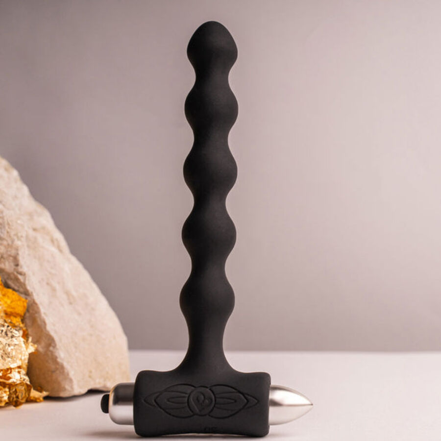 Plug anale Petite sensations Pearls vibratore nero di Rocks-Off, immagine 9