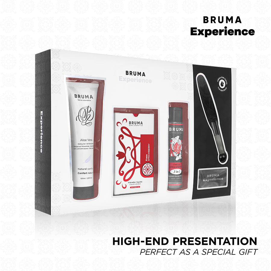 Kit tentazione Vibro-orgasmica dolce fragola di Bruma Xperience