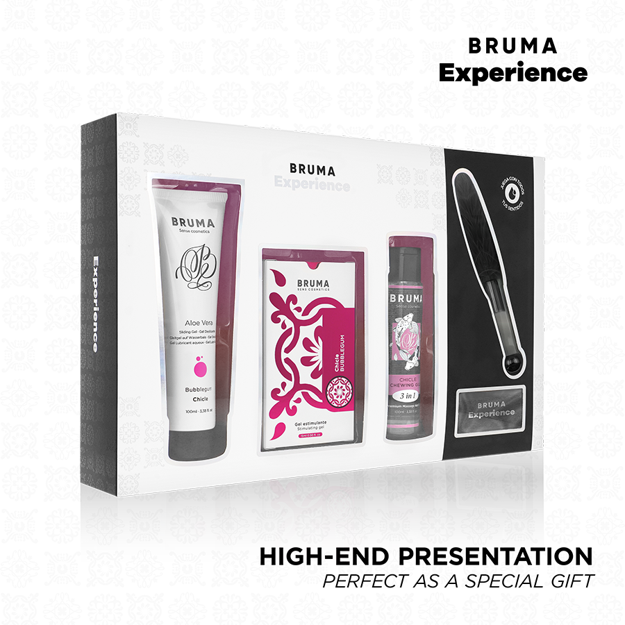 Kit tentazione sweet gum con potenziatore di orgasmo di Bruma Xperience