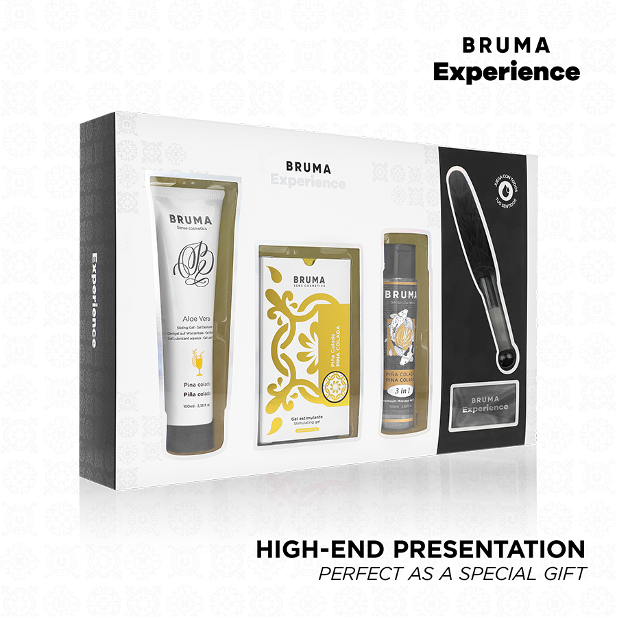 Crema intima dolce pacco tentazione pina colada con potenziatore di orgasmo di Bruma Xperience