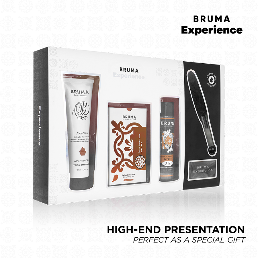 Kit tentazione dolce americana con potenziatore di orgasmo di Bruma Xperience