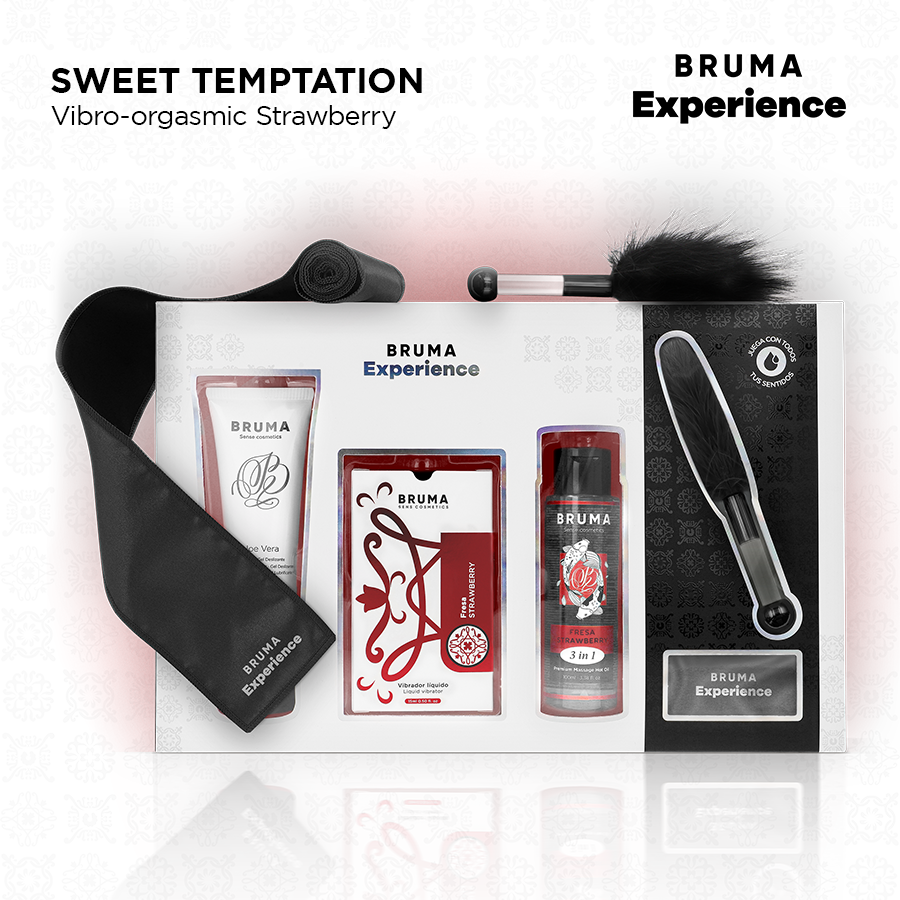 Kit tentazione Vibro-orgasmica dolce fragola di Bruma Xperience, immagine 2