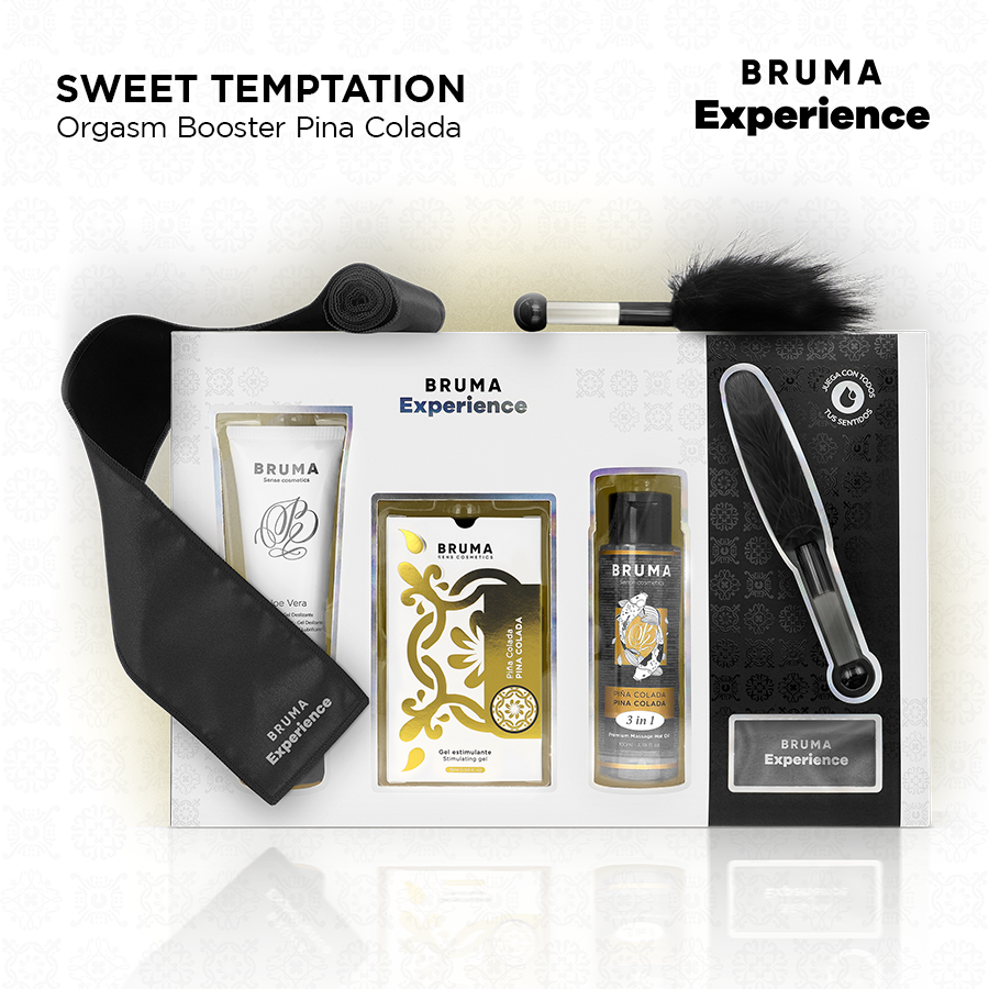 Crema intima dolce pacco tentazione pina colada con potenziatore di orgasmo di Bruma Xperience, immagine 2